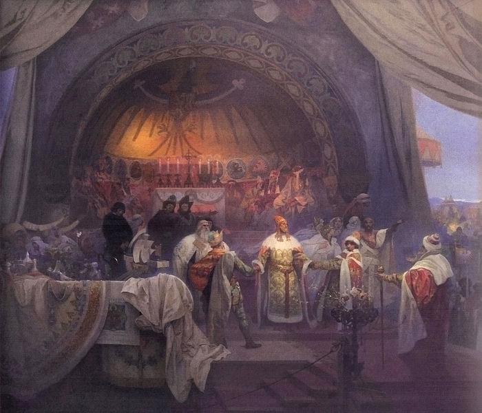 Alfons Mucha The Union of Slavic Dynasties